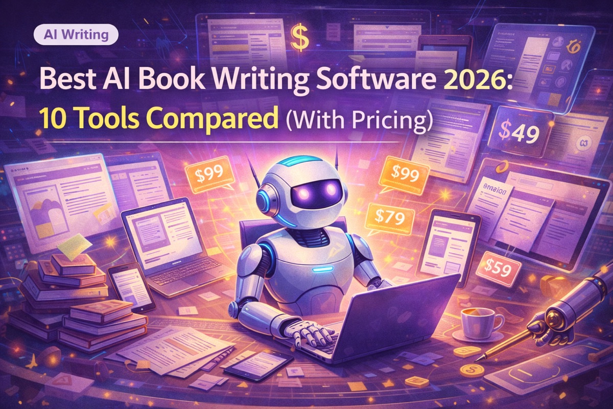 Best AI Book Writing Software 2026: 10 Tools Compared (With Pricing)