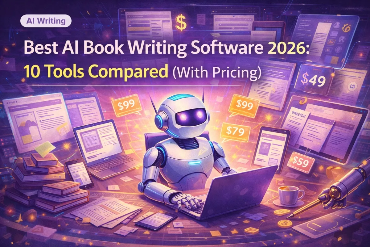 Best AI Book Writing Software 2026: 10 Tools Compared (With Pricing)