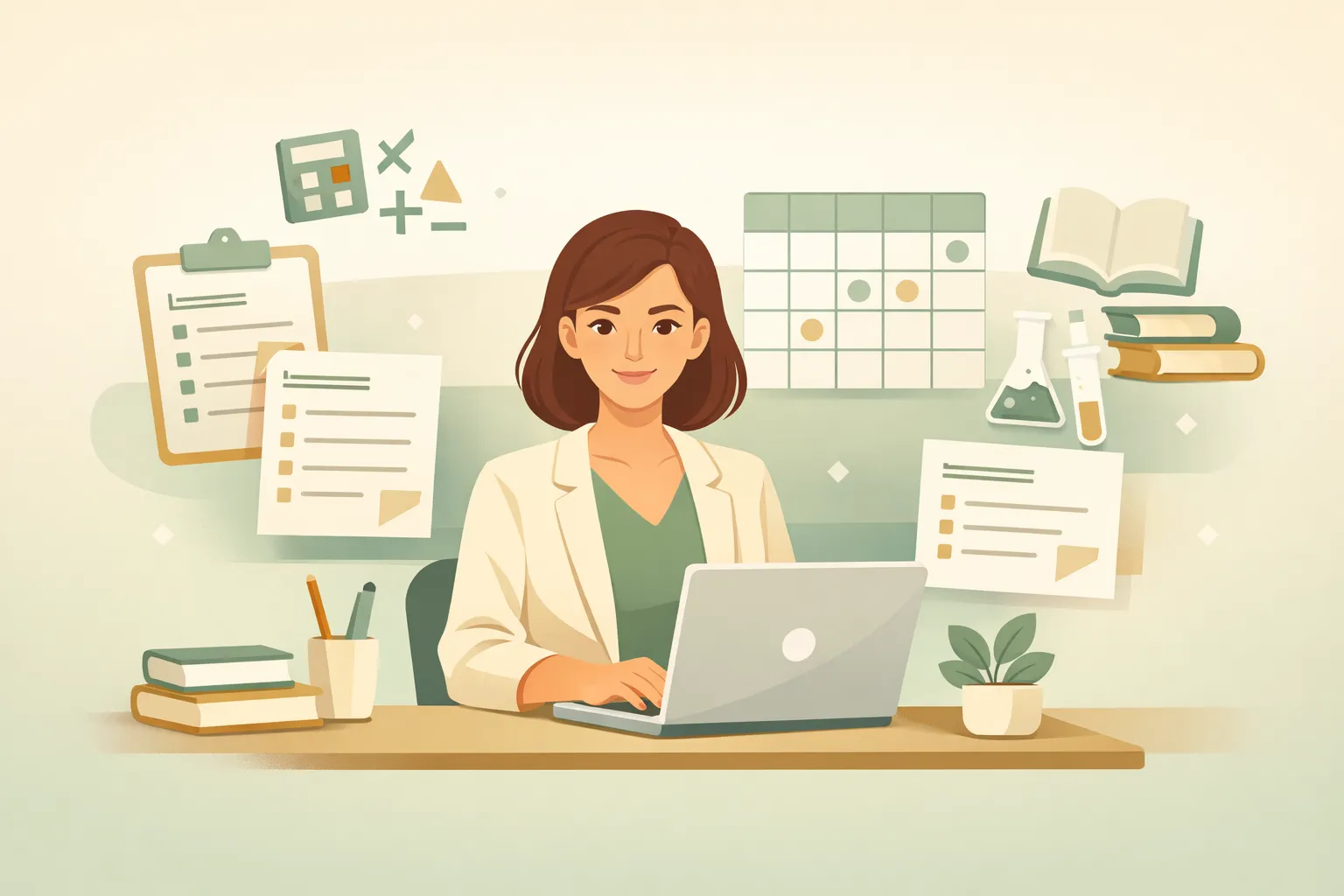 Teacher using AI to create structured lesson plans with activities, timing, and assessment criteria