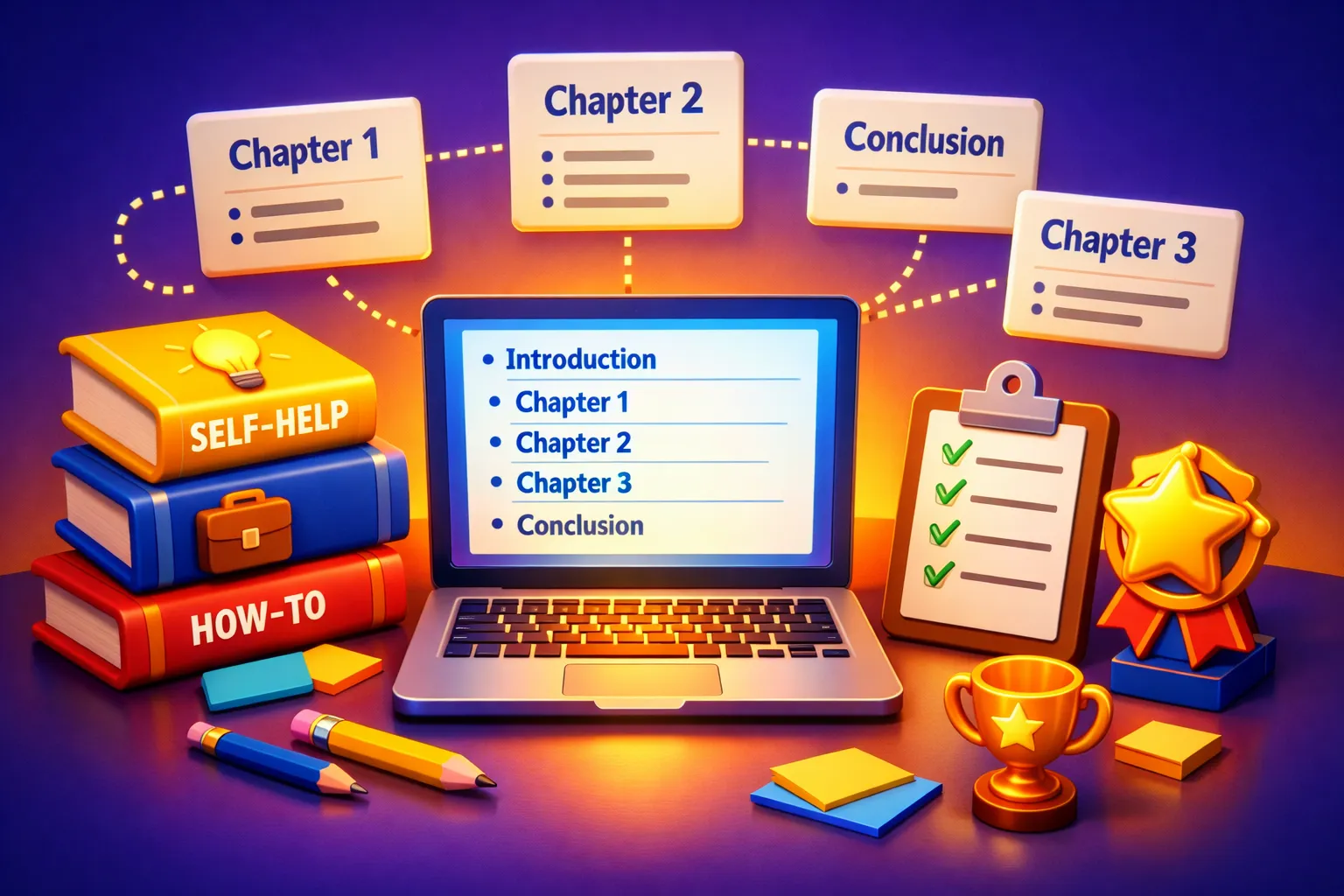Comparison of AI tools for writing non-fiction books showing a structured manuscript and editing tools