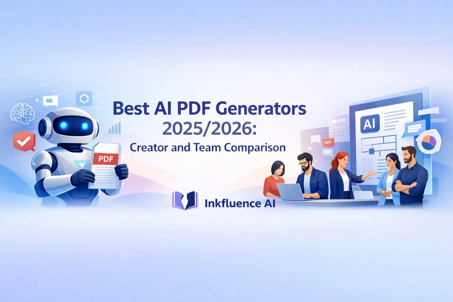 Best AI PDF Generators 2025/2026 - Creator and Team Comparison by Inkfluence AI