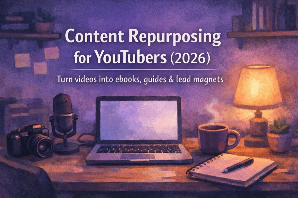 Content Repurposing for YouTubers: Turn Videos Into Ebooks, Guides & Lead Magnets (2026)