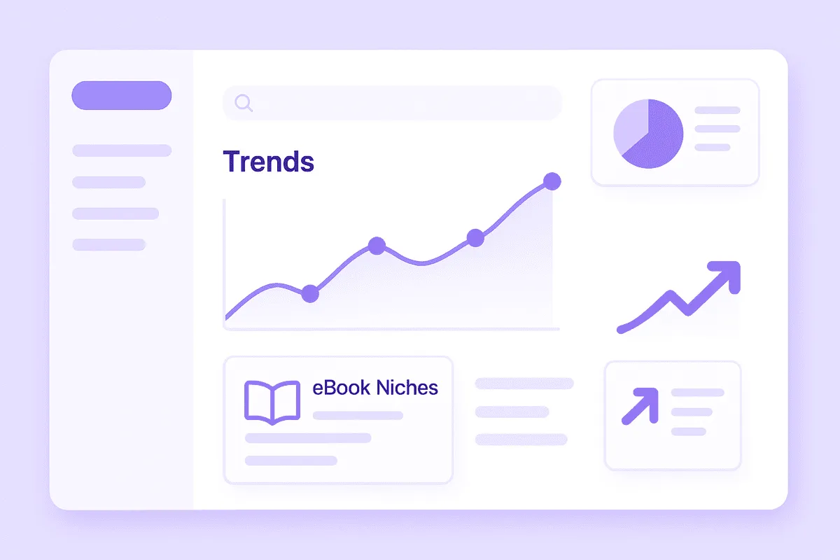 Visual guide showing how to write an ebook step by step