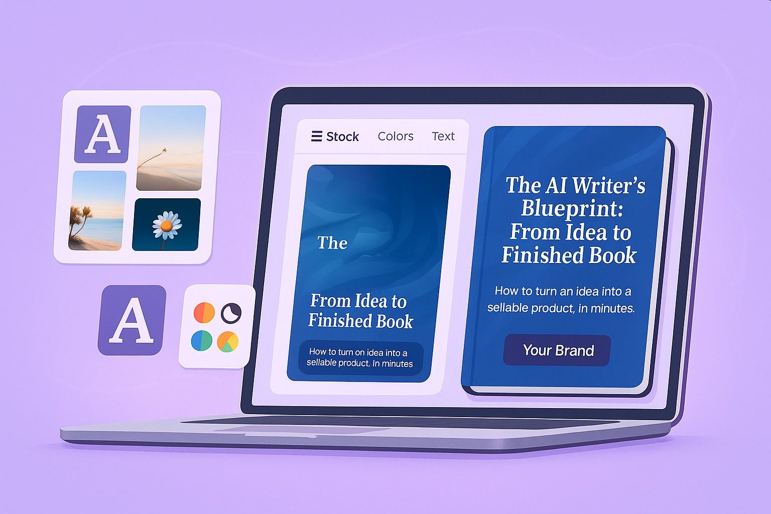 Lead magnet PDF customization view showing branding and layout controls
