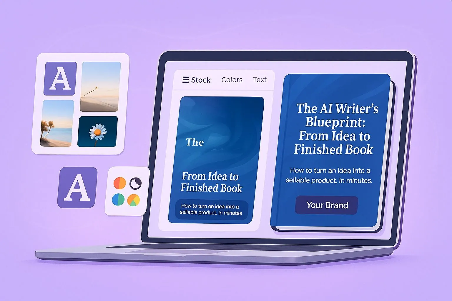 Lead magnet PDF customization view showing branding and layout controls