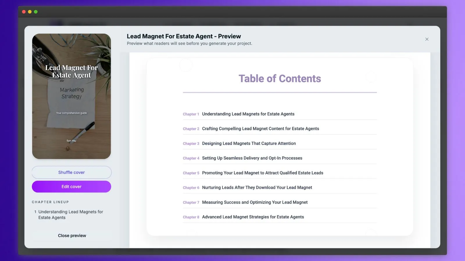Lead magnet playbook PDF example