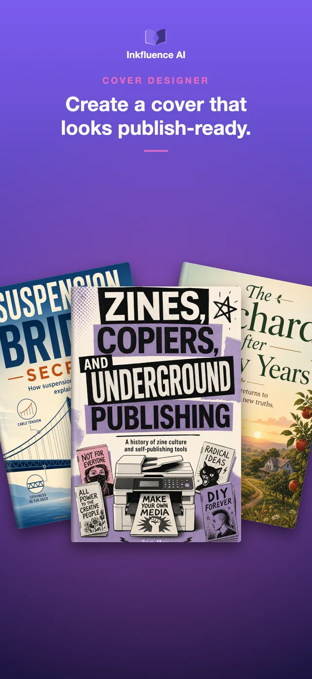 Cover designer creating a publish-ready book cover