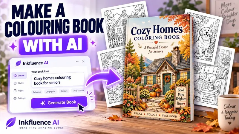 How to Make a Coloring Book with AI