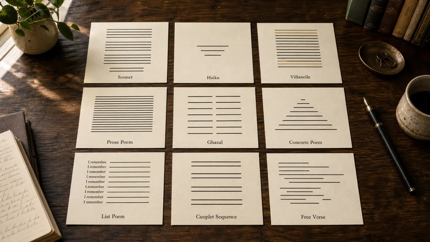 Poetry Forms Explained: 9 Forms With AI-Generated Examples (2026)